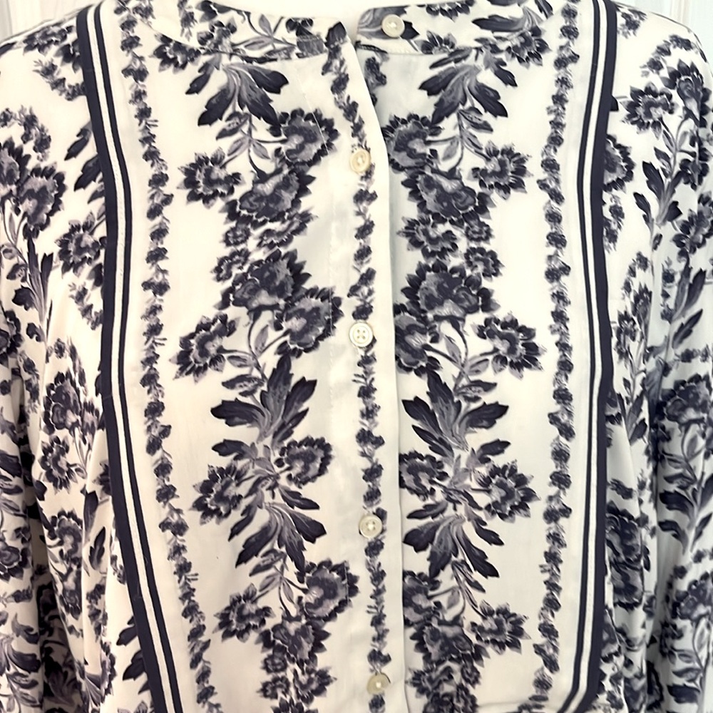 LOFT Floral Print Swing Dress - Picture 2 of 6